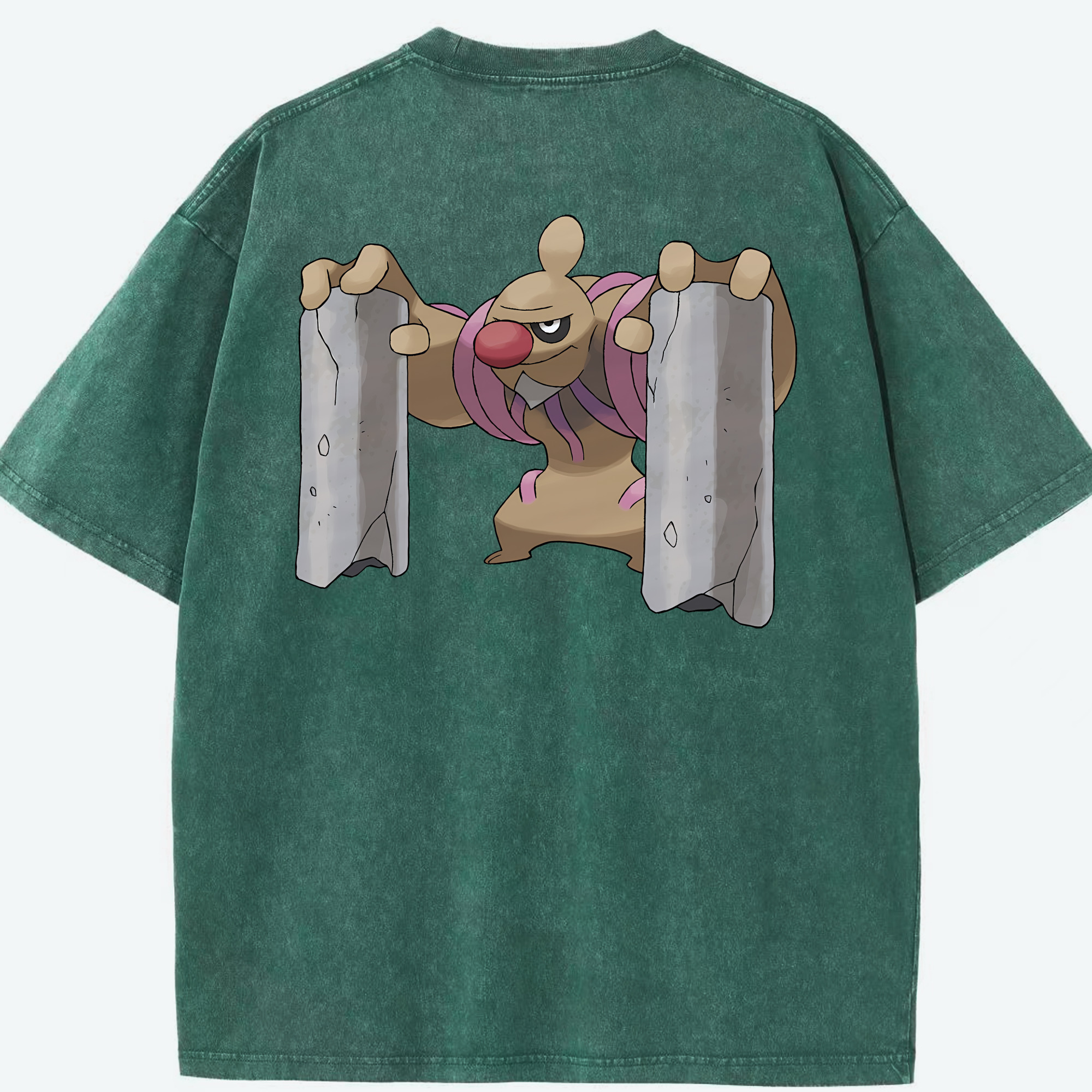 （画像用） ポケットモンスター Pokémon 綿100% ヴィンテージ風 半袖Tシャツ（背面プリント）